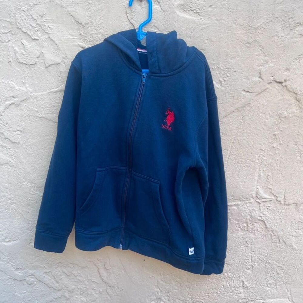 US Polo zip up hoodie boys size medium